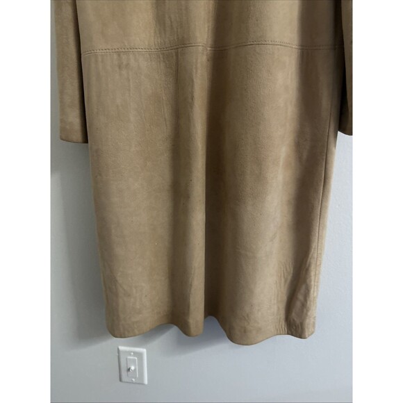 Women’s Camel Suede Trench Coat, Unbranded, No Tag - Picture 12 of 14